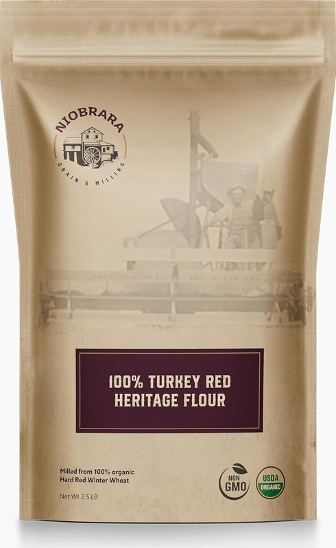 Niobrara Grain and Milling Niobrara 5lb Non-GMO 100% Turkey Red Heritage Grain and Milling Organic Wheat