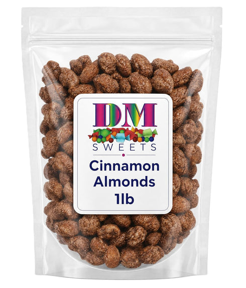 DM Sweets Cinnamon Almonds Gourmet Snack Slow Roasted Candied Fresh Crunchy Premium Treat -