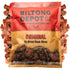 1lb (16oz) Biltong Depot Lean Original Biltong Slices - | Air-Dried Beef Jerky Snack | High Protein | Paleo & Keto
