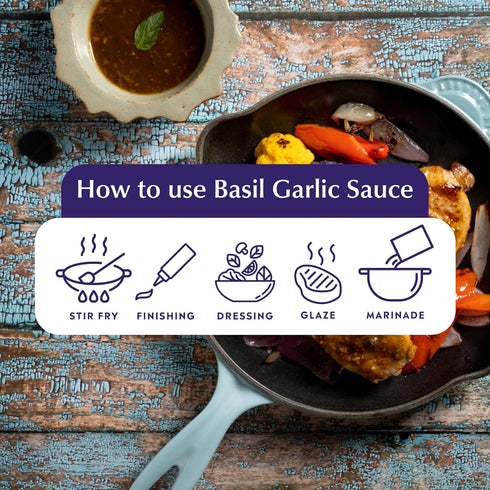 7.4 oz (Pack 2) Watcharee's Thai Basil Garlic Sauce, Gluten Free, Vegan, Authentic Stir Fry, Dressing, Rice Seasoning