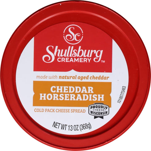 Shullsburg Creamery Pack 13 oz. - Horseradish Cold Cheese Spread