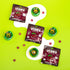 '-2g 6 Packs 18 Gummies VIBES Cherry Force Field Fruity Stars - Delicious Low Calorie Gluten-Free Bulk Fruit Snacks