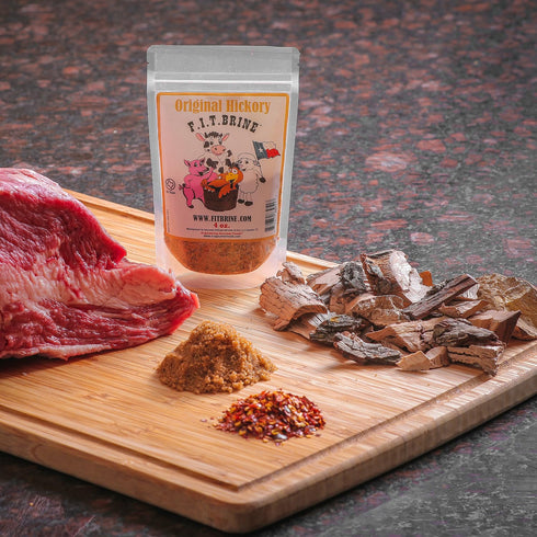 16oz FIT Brine - Original Hickory, | Premium Meat Tenderizer & Seasoning | Adds Smoky Flavor & Juicy Texture |