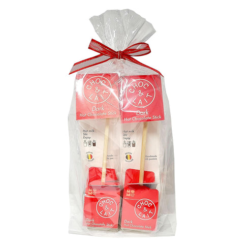 Generic 1.16 oz.X 2 Mo Me Choc & Lait Hot Chocolate Sticks DARK CHOCOLATE Gift Wrapped