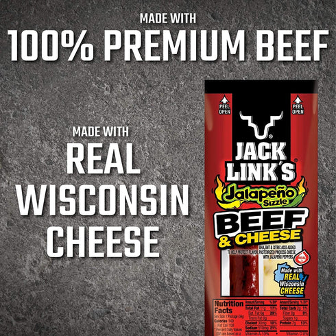 Pack Jack Link's Jalapeno Sizzle Beef & Cheese Combo