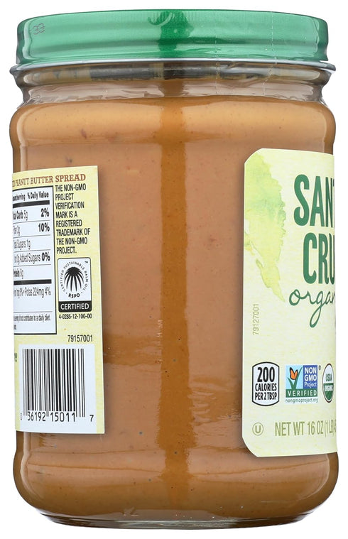 16 OZ SANTA CRUZ PNUT BTTR ORG NS DRK CRNC