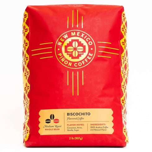 New Mexico Pion Coffee Naturally Flavored Coffee (Biscochito Whole Bean, 2 pound)