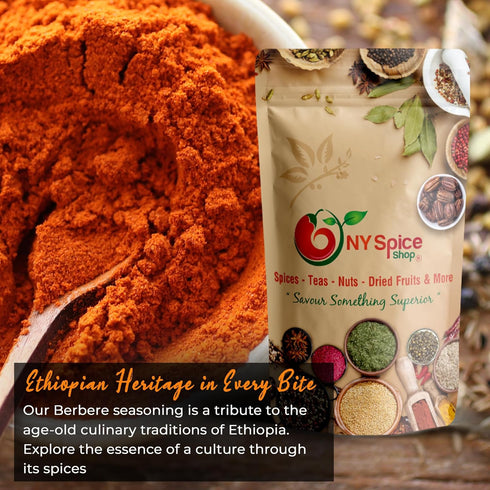 Ethiopian Spices Seasoning by NY Spice Shop - Berbere Spice Mix for Flavorful Dishes, 6 Oz