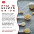 Spicy World 4 LB Minced Onion Jar Gluten Free, Bulk Dehydrated Chopped Onions for Cooking, Dried Onion Flakes, Non-GMO