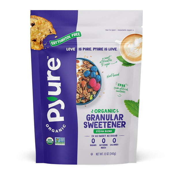 Pyure Organic Stevia Blend | Granulated Sugar Substitute with Zero Calories &