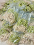 Generic 500g Mut Dua Non Homemade Young Coconut Candy Strips, Low Sugar, Natural Colors, White and Pandan Green Mix