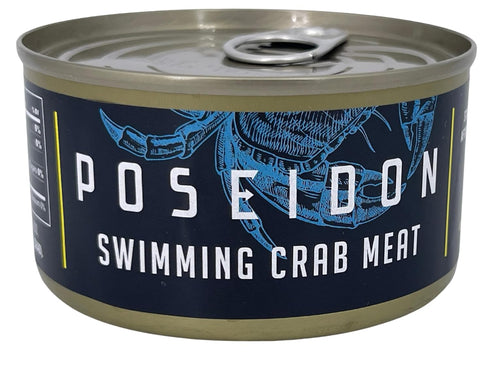 Poseidon Chunk Crabmeat, 6 oz (170g) Can | Premium Quality, Wild-Caught, High-Protein