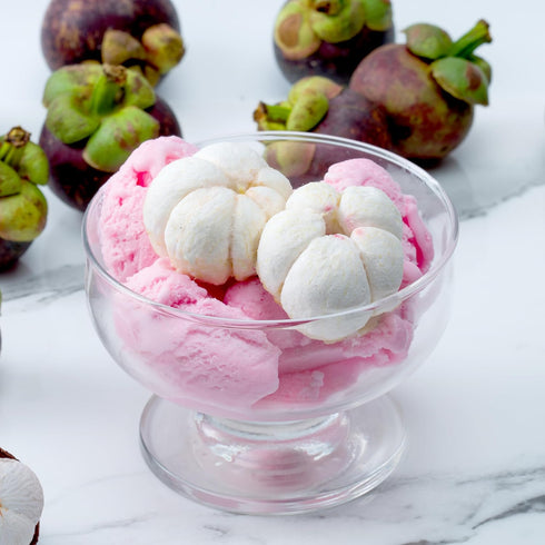 100% 0.53oz (Pack 6) Thappy Fruit Freeze-Dried Mangosteen - No Additives, Oil-Free, No Sugar Added, Pure Mangosteen