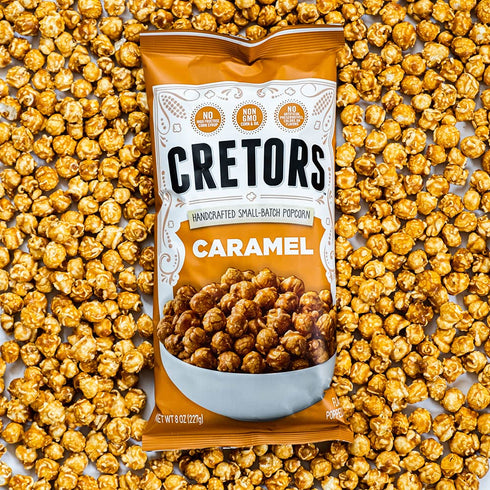 8 (Pack 12) G.H. Cretors Caramel Popcorn, Non GMO, Zero Trans Fat, Ounces