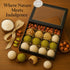 (16 9.7 Oz) ANDY ANAND CHOCOLATIER Natural Truffles Gift Box With Pistachio, Hazelnut & Coconut, Delicious Taste