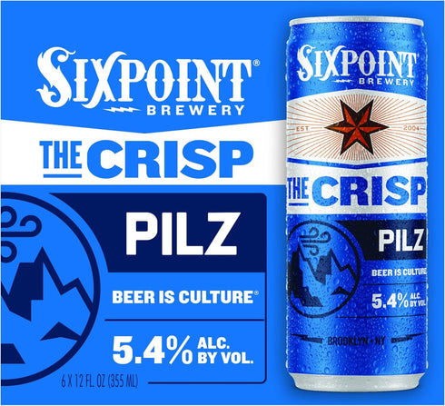 Sixpoint Brewery 6pk, 12 Oz Sixpoint, Pilsner Crisp, Fl