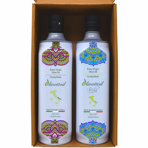 Olivottoil 2024/2025 Edition, Italian Extra Virgin Olive Oil Pack (2x25.USfl.oz), Contains Polyphenols,