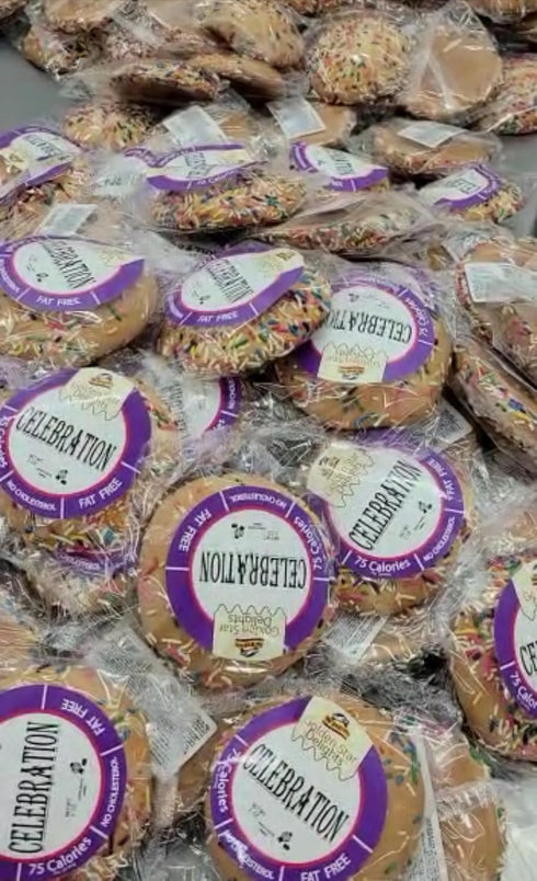 Generic (2 oz, 12 Count) Fat-Free Celebration Cookies | Low Calorie Snack | Kosher Parve Certified Per