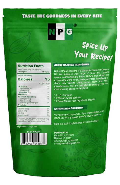 16 Oz, NPG Dried Orange Peel Chen Pi, Dry Matured Mandarin, Authentic Citrus Flavor, Dried Tangerine Peel for Culinary