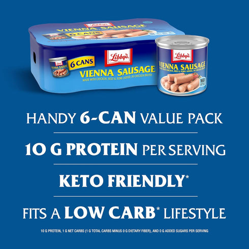 Libby's Vienna Sausages, 4.6 oz, 6-Count