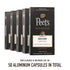 100% 11, 50 Count (5 10 Peet's Coffee, Dark Roast Espresso Capsules, Compatible with Nespresso Original Machine