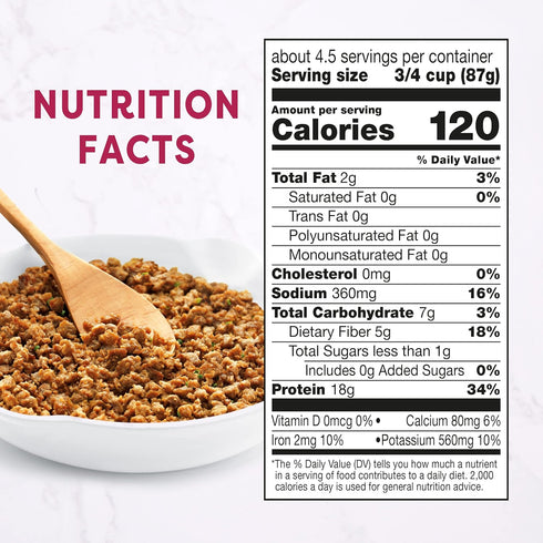 Frozen 13.7 oz. Gardein Plant-Based Ground Be'f, Vegan, Meat Alternative
