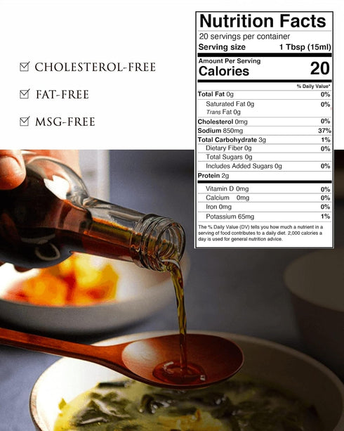 Wangshin Fish Sauce 10 fl oz/Aged 2 Years - Anchovy and Salt Fermented in Korean Traditional Clay Pot
