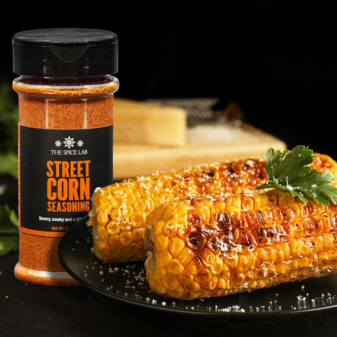 The Spice Lab Mexican Street Corn Seasoning, 5 oz Shaker Jar, All Natural Elote Seasoning for Mexican Corn, Vegan Snacks