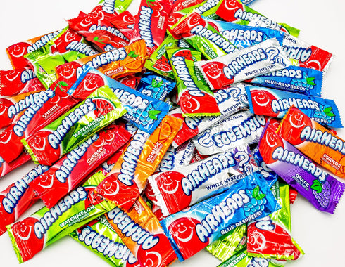1 lb (40 Mini Bars Assorted Bulk, Chewy Fruit Taffy, Gluten Free, Individually Wrapped Pieces)