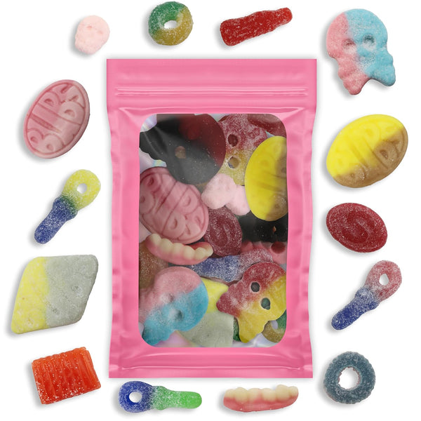 Swedish Bubs Candy Mix Variety Pack, Licorice Dizzy Skull Gummy Candy from