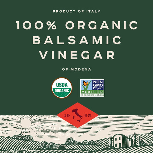 6%, 100% 17 Oz Bionaturae Vinegar Balsamic - Organic Balsamic Vinegar, Modena Balsamic Vinegar, Acidity USDA Certified