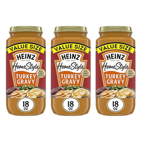 Heinz HomeStyle Turkey Gravy, Classic Savory Flavor, Meal Enhancer No Artificial Preservatives