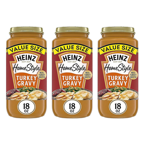 Heinz HomeStyle Turkey Gravy, Classic Savory Flavor, Meal Enhancer No Artificial Preservatives