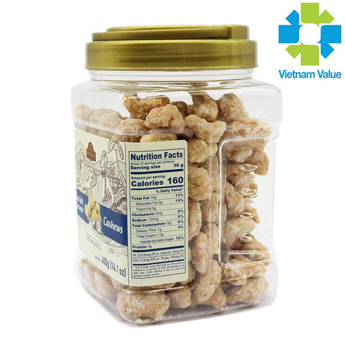 (14.1 oz) LAFOOCO Sea Salt Coconut Cashews, Premium Cashews, Lightly Sea Salted, Coconut flakes, Rich in Nutrients