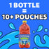 64 oz Capri Sun Strawberry Kiwi Flavored Juice Drink Blend from concentrate with other natural flavors, Bottle