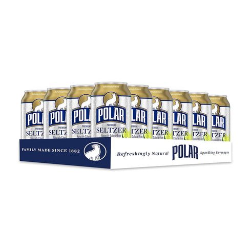 12 oz 24 Count (3 Packs 8) Polar Seltzer Water Ginger Lime Mule, fl cans
