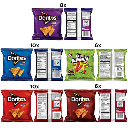 Pack Doritos Flvrd Tortilla Chis Variety Doritos Variety