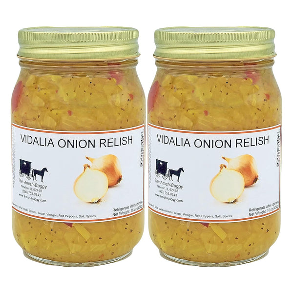 Amish Buggy Amish Made Relish (Vidalia Onion Relish (2 Jars))