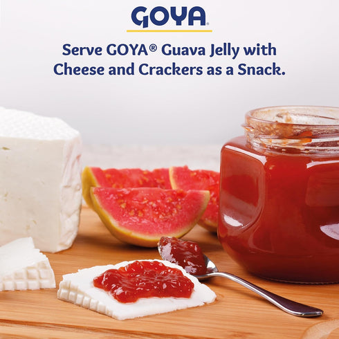 3-Pack, 17 oz Guava Puree Jelly by Goya, Guava Jelly Spread for Breakfast Pastries, Mermelada De Guayaba, Guava