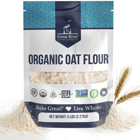 Great River Milling Organic Oat Flour | Gluten Free Whole Grain Flour