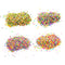AUEAR 4 Pack Colorful Fake Polymer Sprinkles, Candy Sweets Colors for Fake Cake Dessert Simulation Food, 100g