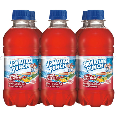 10 Oz 24 Count (4 Packs 6), Hawaiian Punch Fruit Juicy Red Fruit Juice Drink, Fl Bottles, Of Ready-to-drink, On-the-go