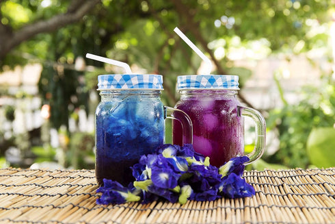 Bluechai Butterfly Pea Flower Powder, 100% Blue Matcha, Natural Blue Food Coloring for Beverages and Cakes