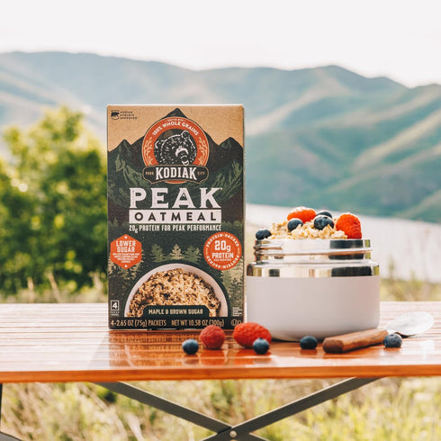Packets, Protein,100% 6 4 packets 24 packets) Kodiak Cakes Peak Instant Oatmeal Maple Brown Sugar, High Whole Grains