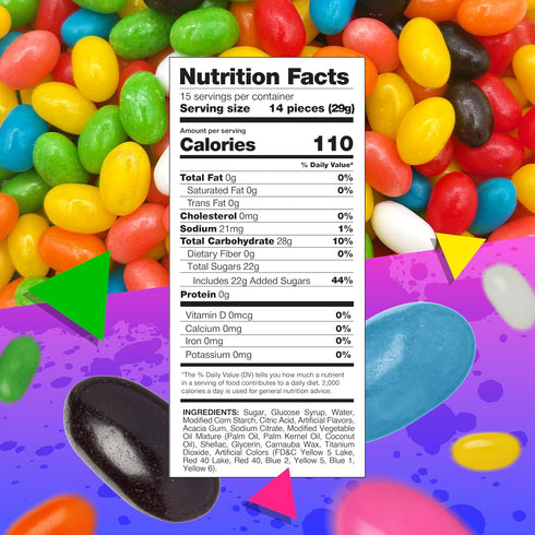 1 Lb Jelly Beans | Bag | Assorted Jelly Beans | Classic Fruit & Licorice Flavors | Chewy Candy for Gifting, Dessert
