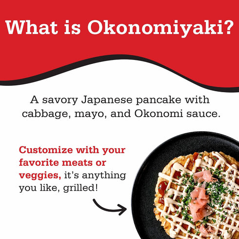 (6 Otafuku Okonomiyaki Kit- Includes Flour and Sauce for Japanese Savory Pancakes Kits)
