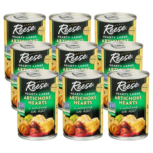 Reese Large Artichoke Hearts Non GMO, 14 Ounce (Pack of 12)