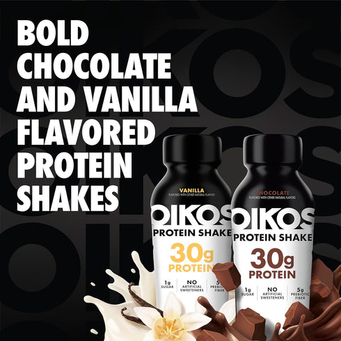 Pack, 30g 5g 12 oz (8 4 Oikos Protein Shake, Exclusive Variety High Protein Drinks, Shelf Stable, Ready to Drink