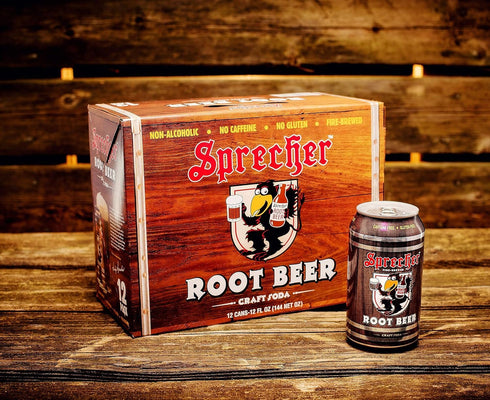 SPRECHER FIRE BREWED HARD ROOT BEER FLAVORED MALT BEVERAGE 12 Oz (12 Pack), Sprecher Fire-Brewed Root Beer in Fl Cans