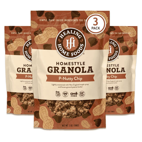 Healing Home Foods P-Nutty Chip, Gluten Free Granola Mix with Peanut Butter & Chocolate Chips